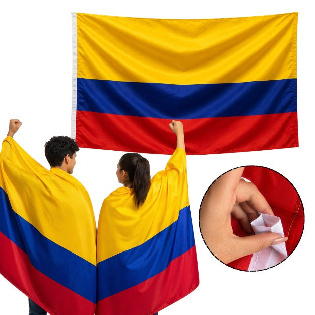Capa Bandera de Colombia Con Mangas